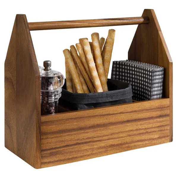 Null APS 40403 Table Caddy -ACACIA- 27,5 X 13,5 Cm, H: 24 Cm 8