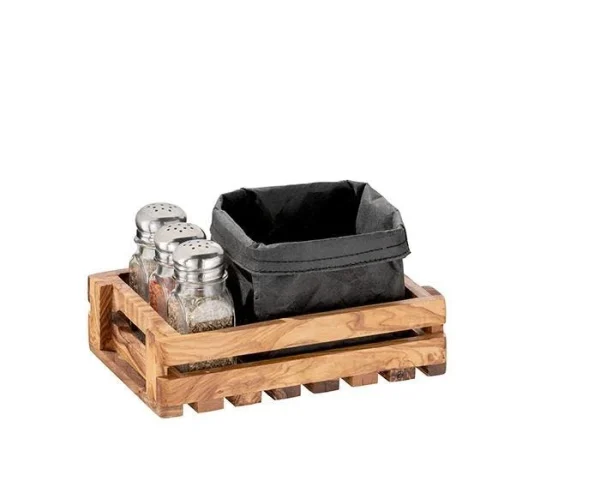 APS Table Caddy -OLIVE- 22 X 15 Cm, H: 6 Cm Olivenholz 8