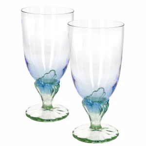 Null 6er Set Bahia Eisbecher 540ml Blau Mit Grünem Fuß 11