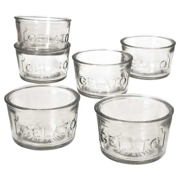 Null 6er Set COPA HELADO Eisbecher 340ml Auf Fuß Glas – 31705 3