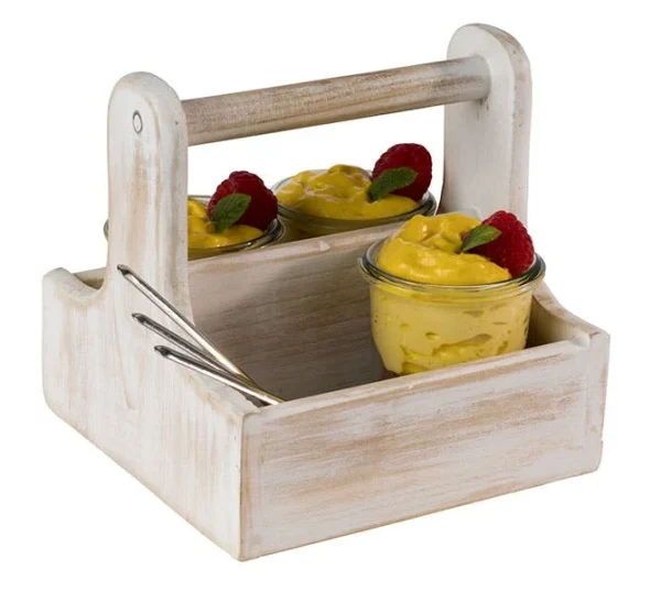 APS 40404 Table Caddy -VINTAGE- 15,5 X 15,5 Cm, H: 15 Cm 8