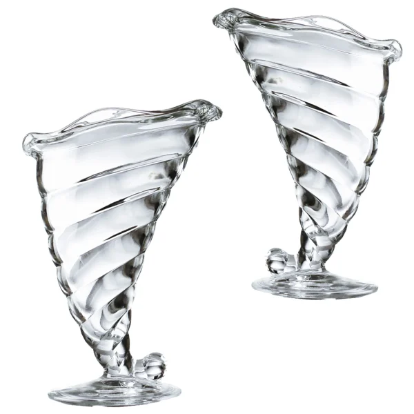 Null 2er Set Eis-/Dessertbecher Fortuna Klar, Glas 32,0 Cl H. 18,0 Cm / D. 12,5 Cm 1