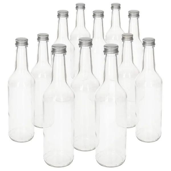 Null 12er Set Weithalsflasche 156 Ml + To 43 Deckel Weiß 5