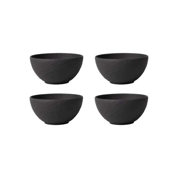 Villeroy & Boch 4er Set Bol Manufacture Rock Ø 14,0 Cm In Schwarz 1