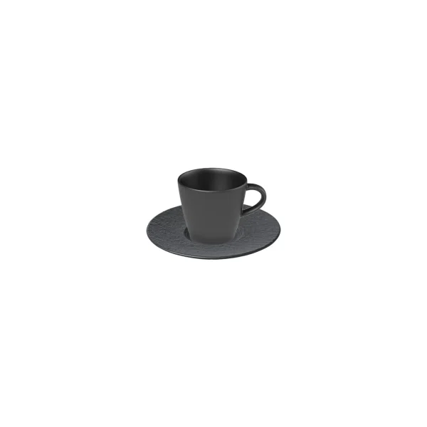 Villeroy & Boch 6er Set Kaffee Set Manufacture Rock 150 Ml In Schwarz 3