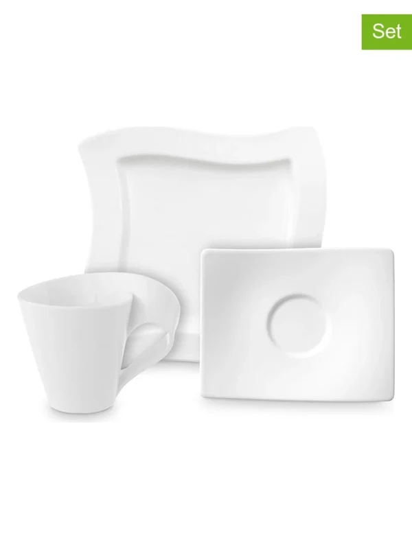 Villeroy & Boch 8tlg. Kaffeeservice “NewWave” In Weiß 1