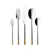 Villeroy & Boch Besteck-Set, 5tlg, 1 Person Ella Teilvergoldet In Silber/platin 5