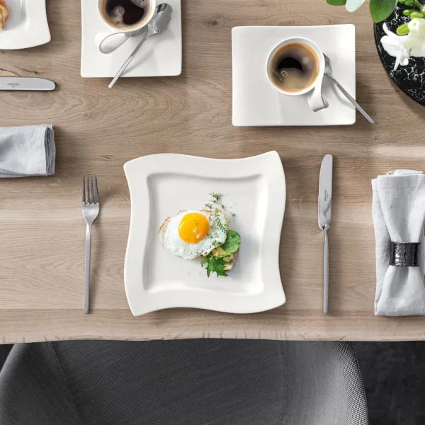 Villeroy & Boch Frühstücksteller Quadrat NewWave In Weiß 3