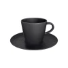 Villeroy & Boch Kaffeetasse Mit Untertasse Manufacture Rock 150 Ml / ø 15,4 Cm In Schwarz 5