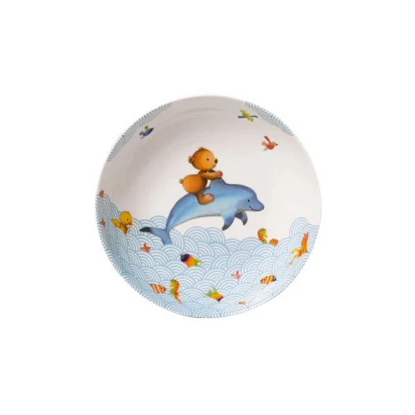 Villeroy & Boch Kinderteller Tief Happy As A Bear In Blau 1