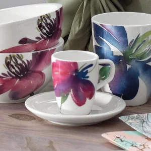 Villeroy & Boch Mokka-/Espressoobertasse Artesano Flower Art In Bunt 6