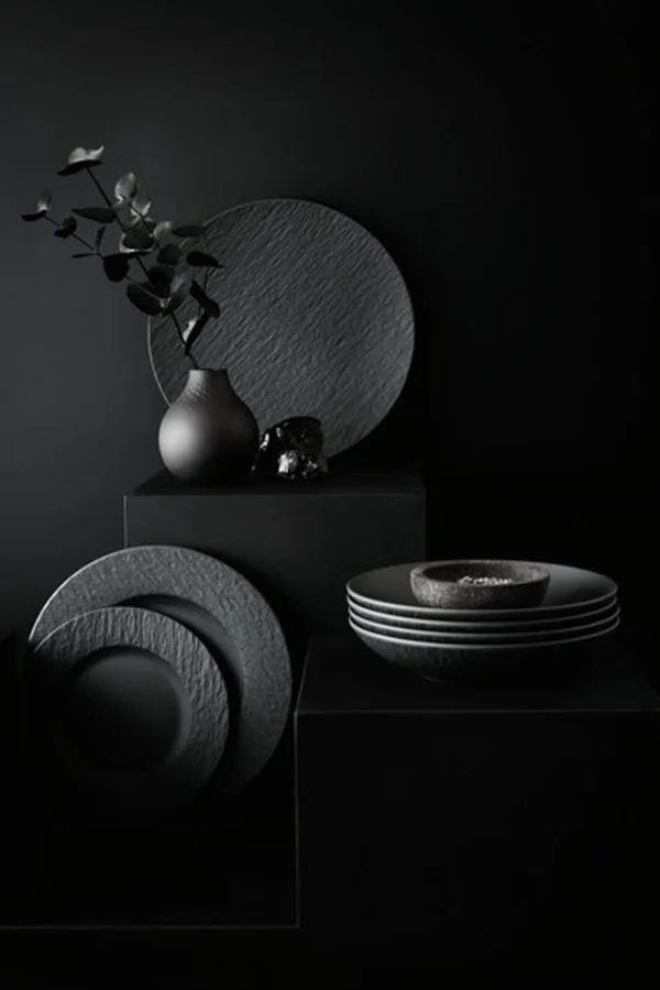 Villeroy & Boch Speiseteller Manufacture Rock ø 27.0 Cm In Schwarz 6