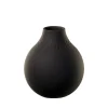 Villeroy & Boch Vase Perle Klein Manufacture Collier Noir In Schwarz 5